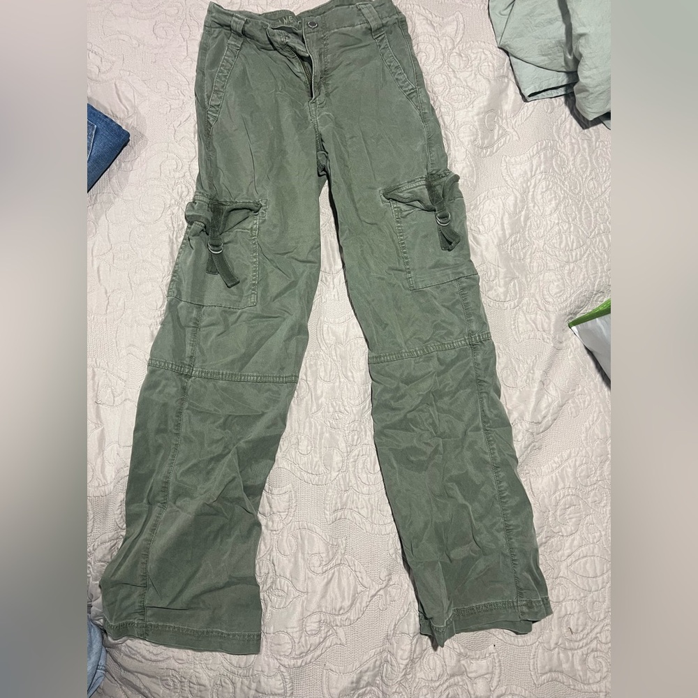 American Eagle Outfitters Olive Cargo Pants 000